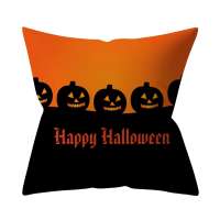 Happy Halloween Custom Cheap Printed Sofa Pillow Case Home Decorative Velvet  Throw Pillows Cushion Cover