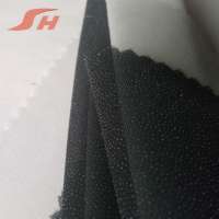 soft adhesive polyester woven PA viscose wool interlining for ties garment