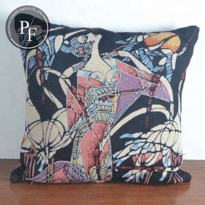 45*45 cm home decorative jacquard cushions black cushion cojines decorativos