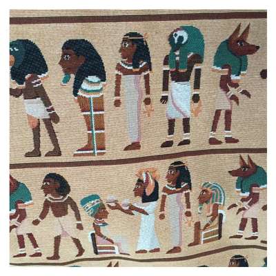 retro Human design custom Ancient egyptian tapestry wall hanging cotton jacquard fabric