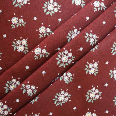 Chinese fabrics red fashion design polyester floral jacquard brocade upholstery fabric