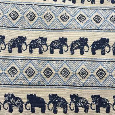 Wholesale cheap jacquard textile animal design polyester cotton elephant jacquard fabric