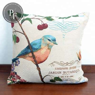 Wholesale fashion bird woven style throw couch pillow covers cushion