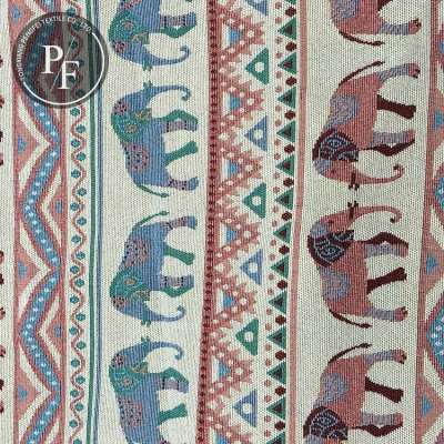 factory wholesale cotton polyester fabric elephant pattern cheap jacquard home textile