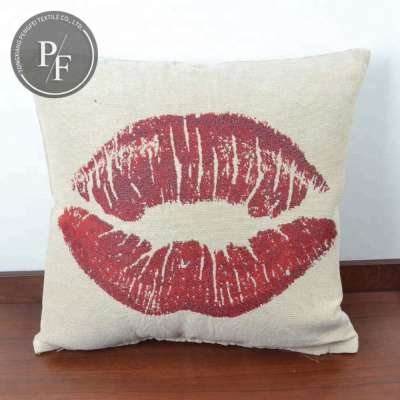 Avigers Car Seat Tassel Sofa Printed Chair Sexy lips Cushion Pillow Covers Couch Cushion